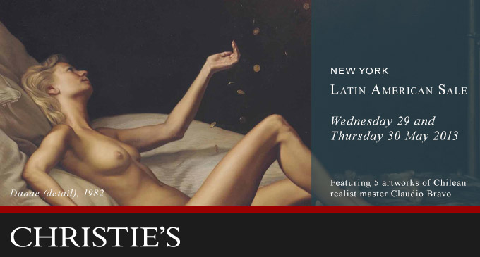 Claudio Bravo artworks in Christie's New York Latin American Sale