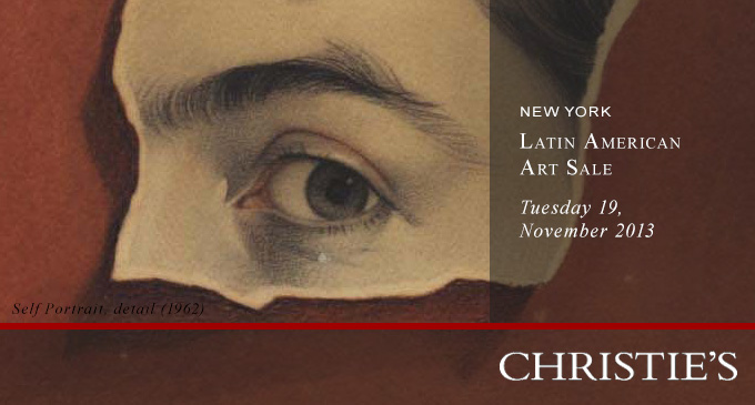 Claudio Bravo early work Selfportrait and the pastel Orchids will be on Christie's New York auction